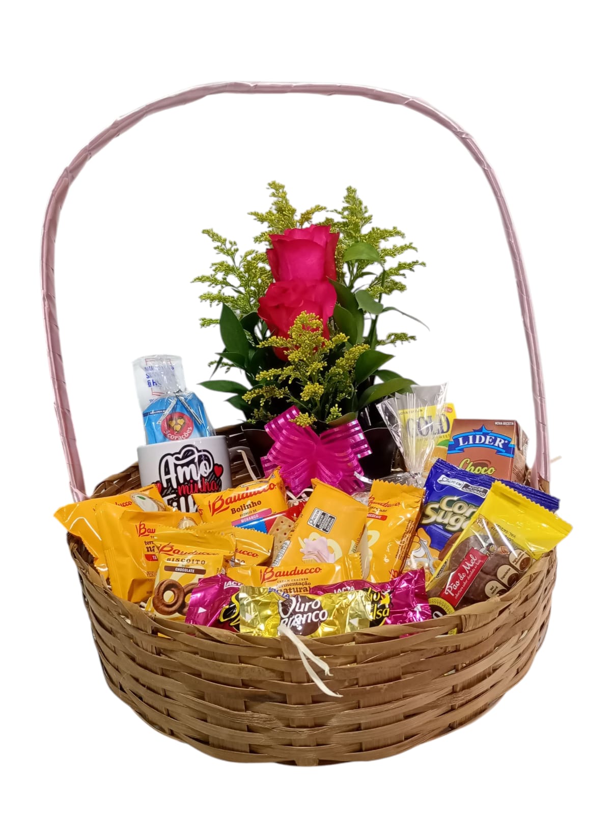 Cesta Café da Manhã com Rosas - Image 4