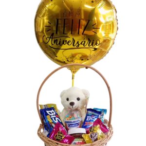 Cesta Aniversário Kids 🧸🍭