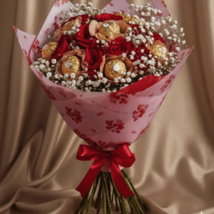 Buquê Luxo Rosas e Ferrero Rocher ❤️✨
