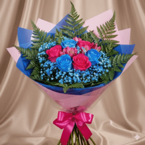 Buquê Encanto Azul e Pink