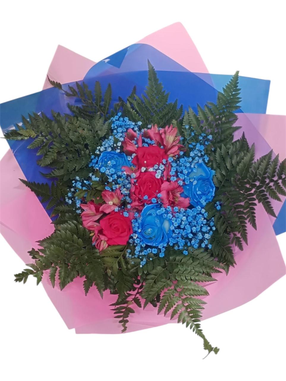 Buquê Encanto Azul e Pink